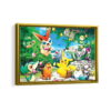 pokemon forest framed canvas gold frame