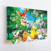 pokemon forest stretched canvas