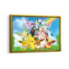 pokemon paradise framed canvas gold frame