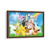 pokemon paradise framed canvas walnut brown