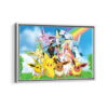pokemon paradise framed canvas white frame