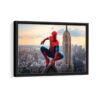 spider man brand new day framed canvas black frame