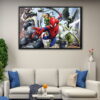 spider man villains floating frame canvas