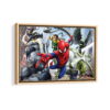 spider man villains framed canvas natural beige