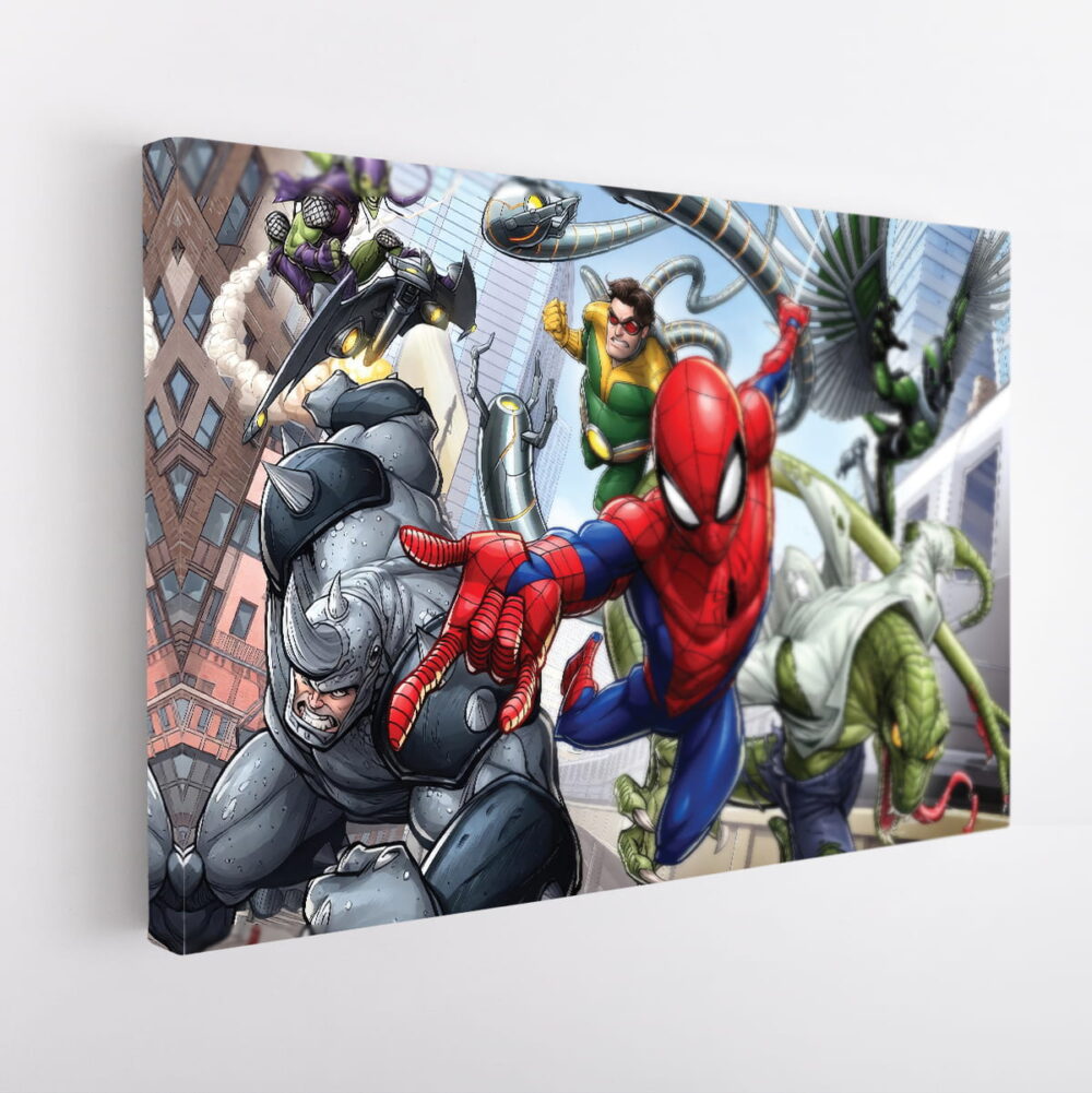 spider man villains stretched canvas