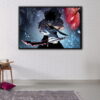 sung jin woo blades floating frame canvas