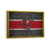tampa bay buccaneers logo framed canvas gold frame