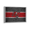tampa bay buccaneers logo framed canvas white frame