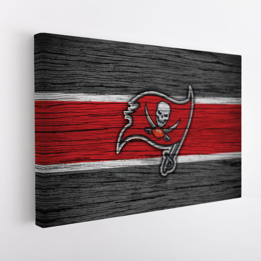 tampa bay buccaneers logo stretched canvas