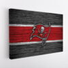 tampa bay buccaneers logo stretched canvas