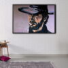 the man with no name floating frame canvas