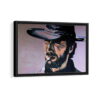 the man with no name framed canvas black frame