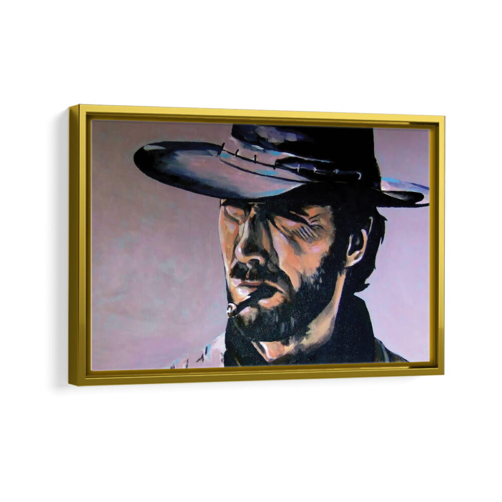 the man with no name framed canvas gold frame
