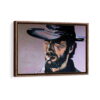 the man with no name framed canvas walnut brown