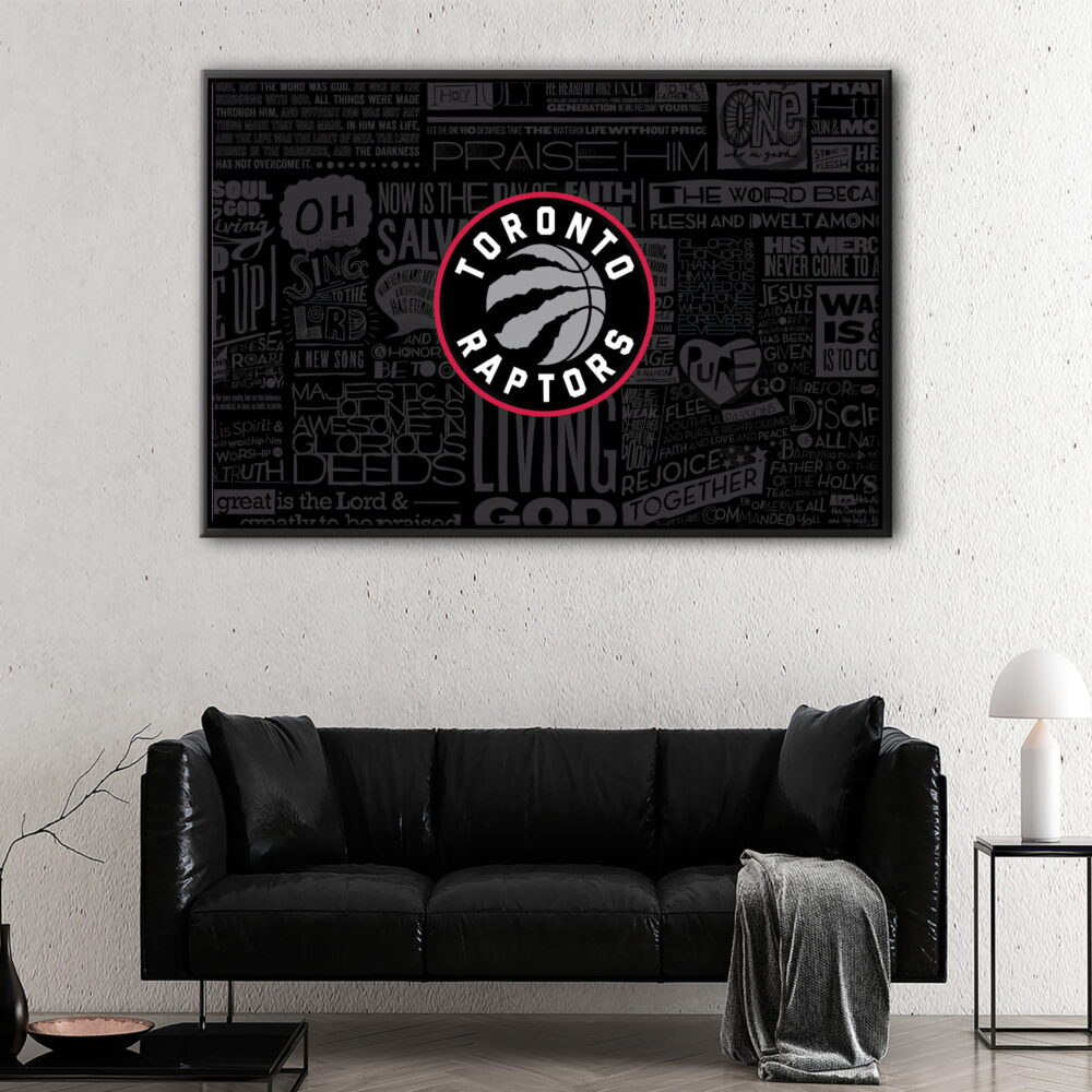 toronto raptors floating frame canvas