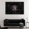 toronto raptors floating frame canvas