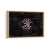 toronto raptors framed canvas natural beige