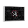 toronto raptors framed canvas white frame